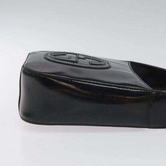 GUCCI Hand Bag Leather Black Auth ep7516 - Picture 4 of 14